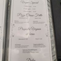 Menu at Isabella De Cham in Naples