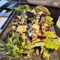 Vegan seasonal salad  at Isabella De Cham in Naples