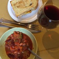 Soup and sandwich at Zoe Food in Trieste