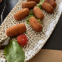 Croquetas veganas at La Genuina in Nigran