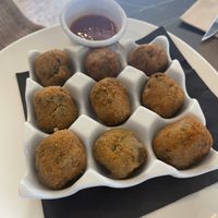 Croquetas vegetales  at La Genuina in Nigran