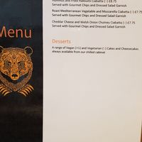 Menu 2 at The Bear Inn in Llandovery