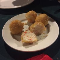Fried shrimp balls - vegan  at New Harmony Vegetarian Restaurant in Philadelphia
