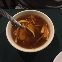 Sweet and sour soup at New Harmony Vegetarian Restaurant in Philadelphia