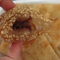 Sesame ball at New Harmony Vegetarian Restaurant in Philadelphia