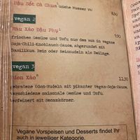 Extra ausgezeichnete vegane Speisen, wahlweise mit Reisnudeln oder Reis.  at Cà Pháo in Hannover