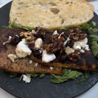 Squash sandwich with pecan butter  at Gaia & Loki in Jersey City