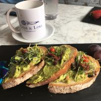 Avocado toast. Yummy!  at Gaia & Loki in Jersey City