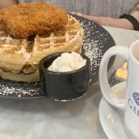 Chick’n n waffles  at Gaia & Loki in Jersey City