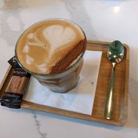 Dirty chai at Organico Juice Bar & Eatery in Liverpool