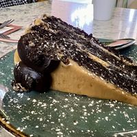 Salted caramel cake   at Organico Juice Bar & Eatery in Liverpool