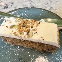 Carrot cake   at Organico Juice Bar & Eatery in Liverpool