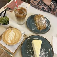Biscoff cake & lemon cheesecake   at Organico Juice Bar & Eatery in Liverpool