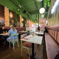 Inside at Organico Juice Bar & Eatery in Liverpool