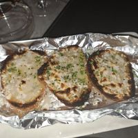 Vegan garlic bread with vegan cheese at Surfside in Sliema