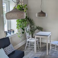 Cute interior at Vyana Cafe in Pottstown