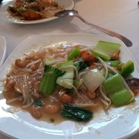 Cashew nuts and vegetables (slightly eaten, sorry) at East in Llandudno