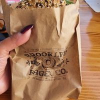 Brooklyn Bagel Co. vegan bagel  at Brooklyn Bagel Co in Split