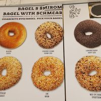 6 types of bagel to be chosen (all vegan)  at Brooklyn Bagel Co in Split