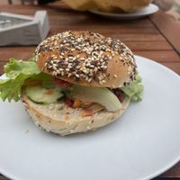 Vegan everything bagel   at Brooklyn Bagel Co in Split