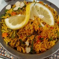Veg Biriyani at Spice Lounge in Albufeira