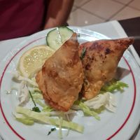 Veg samosas at Spice Lounge in Albufeira