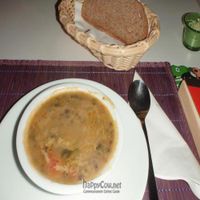 The started soup of the vegan lunch. at Govinda - Beyoglu in Istanbul