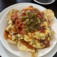 Loaded vegan nachos 🤩  at The Harbour House Cafe in Whitianga