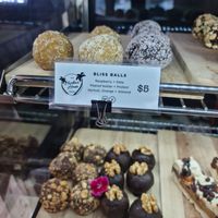 Some sweet options in the cabinet at The Harbour House Cafe in Whitianga