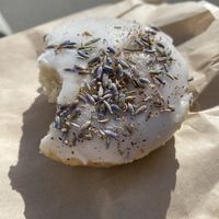 Lemon & lavender, forgot to take a picture before the nibbling commenced 😋🍋   at Nature's Fare Markets in Vernon