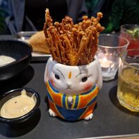 Fried mushrooms at Banh Mi & Bubbles in Stuttgart