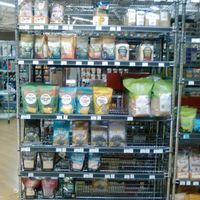 Shelf at Viva La Vegan Grocery Store in Rancho Cucamonga