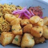 Vegan biriyani bowl at Lounges - Marisco Lounge in Scarborough