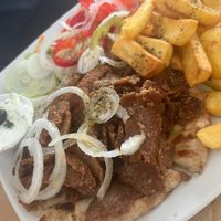 Vegan gyros  at Alexis in Corfu