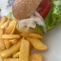 Vegan burger  at Alexis in Corfu