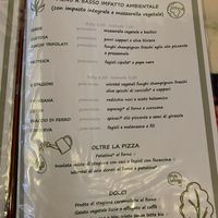 Menu vegan!  at La Boutique della Pizza in Samarate