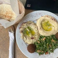 Vegetarian plate at Olive in New Orleans