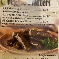 Menu at Olive in New Orleans