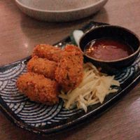 Rendang croquettes - so good!  at De Orchidee in Eindhoven