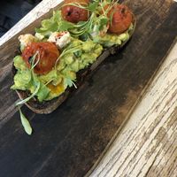 The avo toast  at Innocent Yesterday in New York City