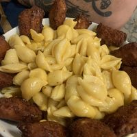 Mac n’ Cheese with Crispy Chick’n  at Innocent Yesterday in New York City