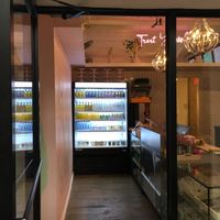 Inside of venue (note: you can sit a tables next door at the all-vegan Innocent Yesterday, with which this place is associated) at Sophia's Natural Organic Bowls (SNOB) in New York City