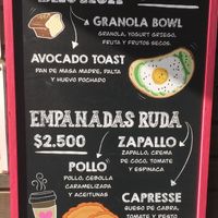 Toast with sourdough bread and avocado  at Ruda in Navidad
