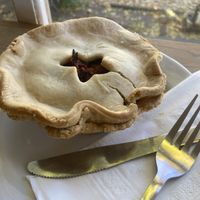 Savory pie  at Rough Draft Bar & Books in Kingston