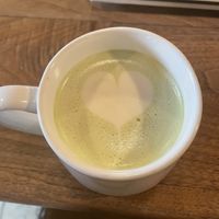 My matcha late 💚  at Rough Draft Bar & Books in Kingston