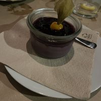 Vegan pana cotta   at Toque de Queda in Mallorca