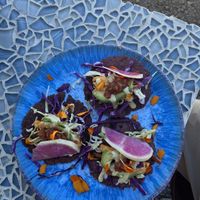 Street tacos   at Rainbow Kitchen + Rebel Tonics in Haiku