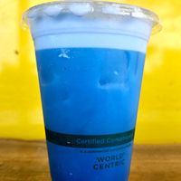 Blue Lagoon Lemonade at Rainbow Kitchen + Rebel Tonics in Haiku