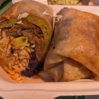 Breakfast burrito at Rainbow Kitchen + Rebel Tonics in Haiku