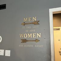 Restroom sign lol  at MA-KIN in Agoura Hills